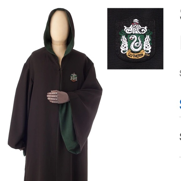 Universal Studios Harry Potter Slytherin Youth Robe XXXX-S - Picture 2 of 3